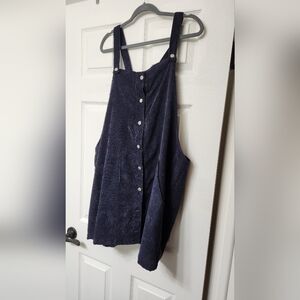 Chic Soul Navy Button-Down Top